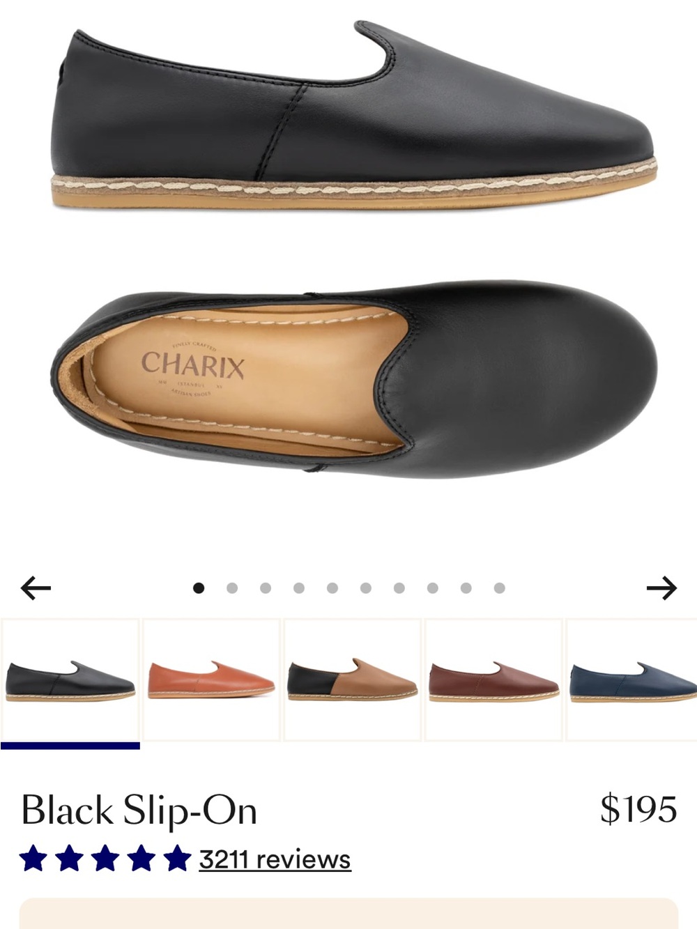 Charix Turkish Style Slip On Flats Loafers - Picture 6 of 6